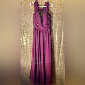 Morilee Burgandy Bridesmaids Dress